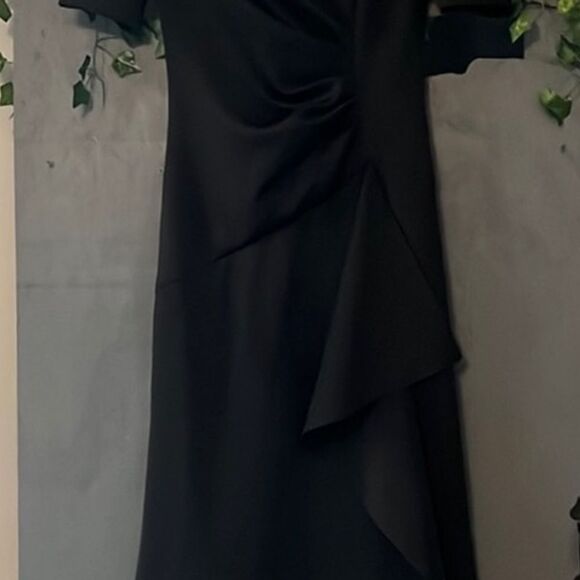 XSCAPE Black SCUBA Ruched NWT Size 16 - Picture 9 of 15